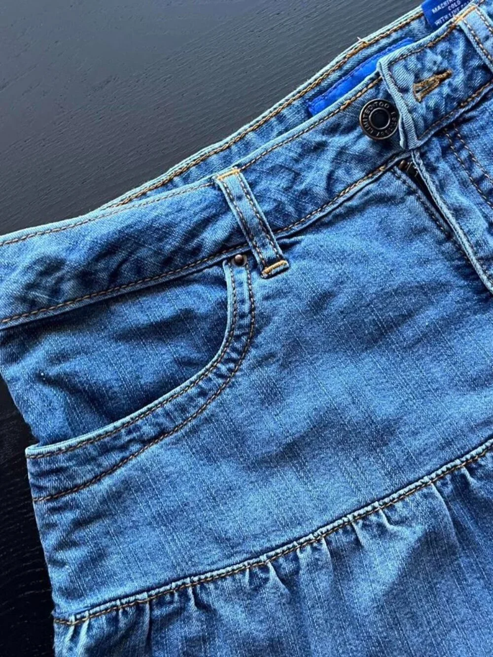 Limited Too Blue Tiered Denim Skirt